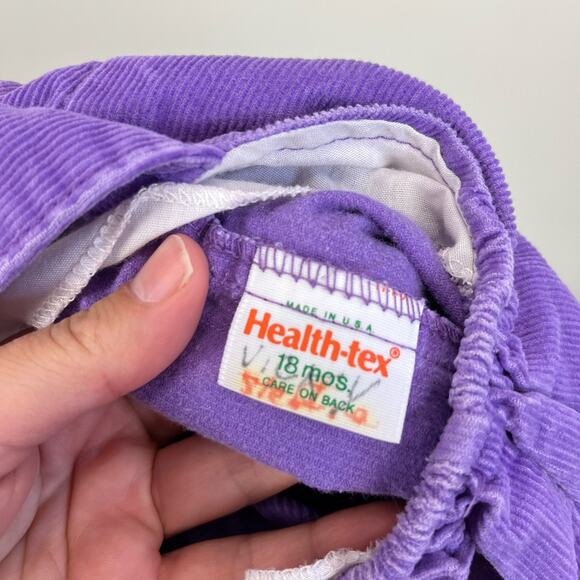 Vintage Healthtex Balloon Baby Purple Overalls 18 Months USA - Picture 4 of 6